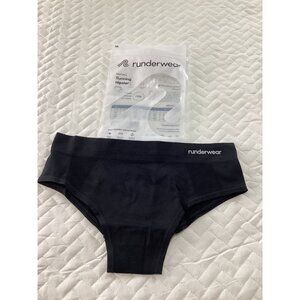 Runderwear Womens Running Hipster Chafe-Free Seamless Design Black M  Underwear